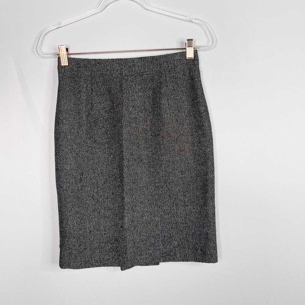 Banana Republic Tweed Wool Blend Pencil Skirt Brown Size 0 Career Office Work